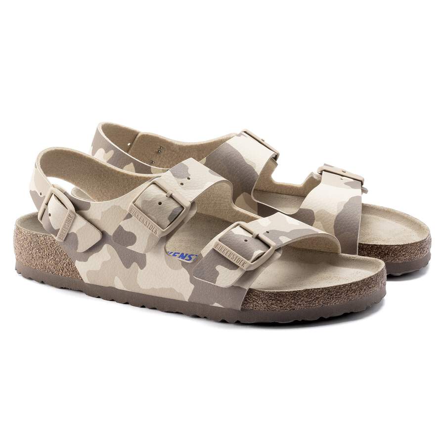 Milano Soft Footbed Birko-Flor - Desert Soil Gray/Taupe