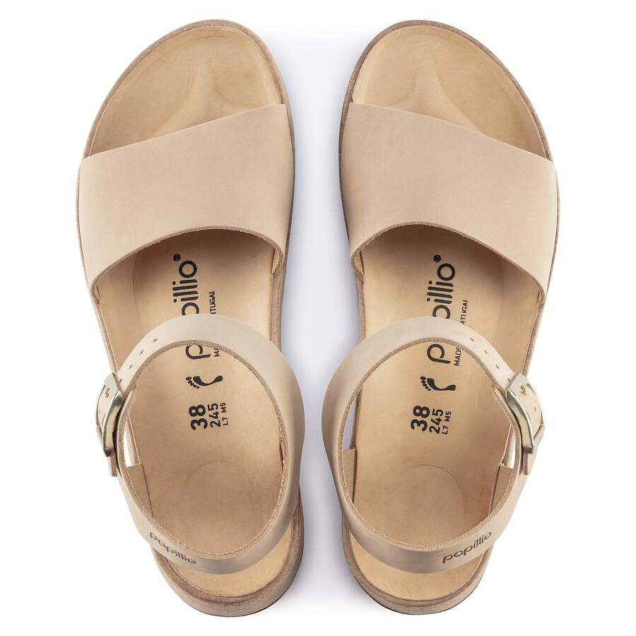 Glenda Nubuck Leather - Sandcastle
