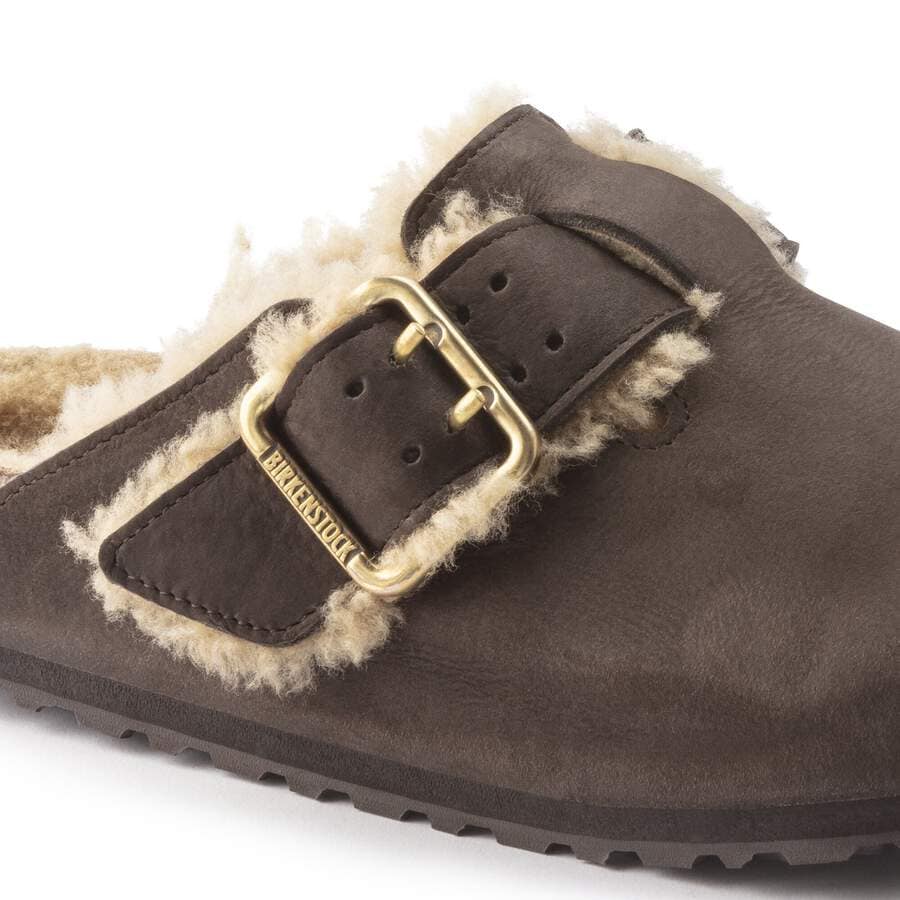 Boston Bold Shearling Natural Leather - Espresso