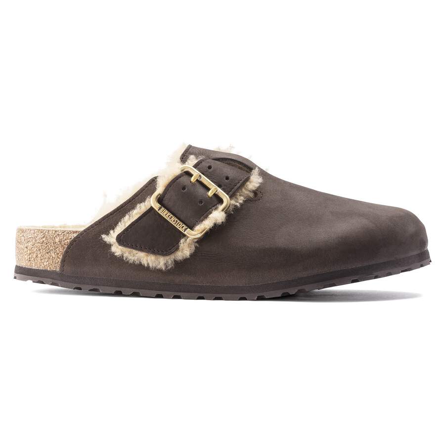 Boston Bold Shearling Natural Leather - Espresso