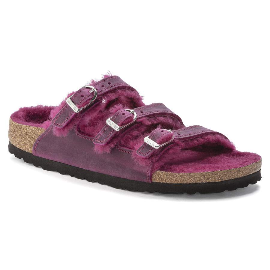 Florida Fresh Shearling Natural Leather Oiled - Festival Fuchsia