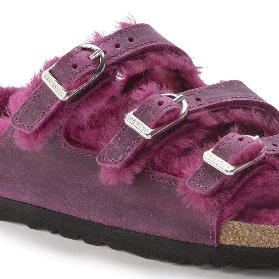 Florida Fresh Shearling Natural Leather Oiled - Festival Fuchsia