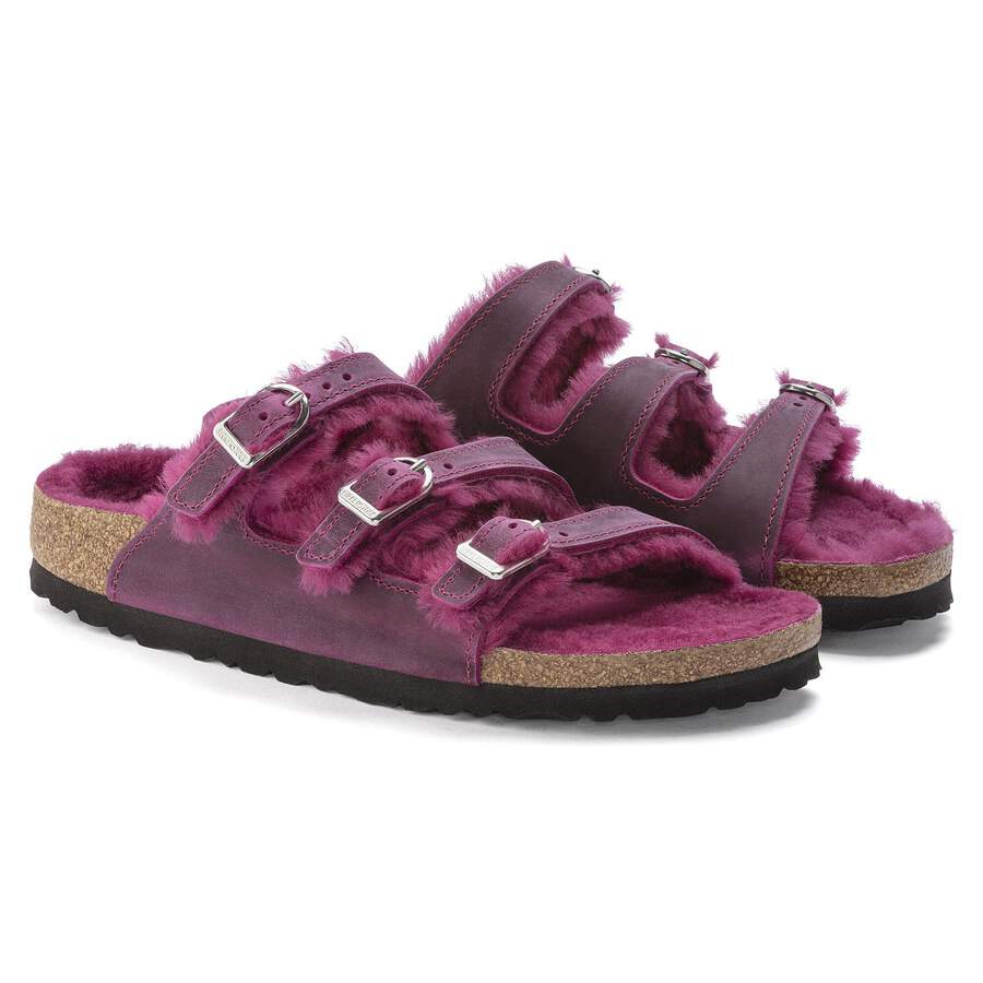 Florida Fresh Shearling Natural Leather Oiled - Festival Fuchsia