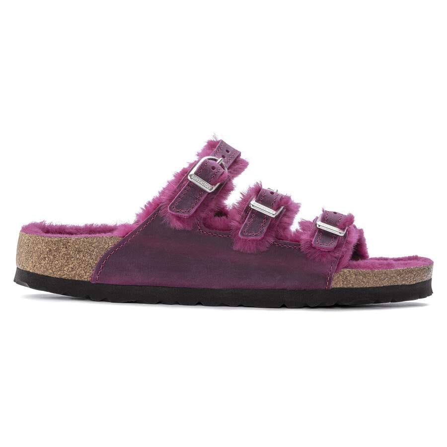 Florida Fresh Shearling Natural Leather Oiled - Festival Fuchsia