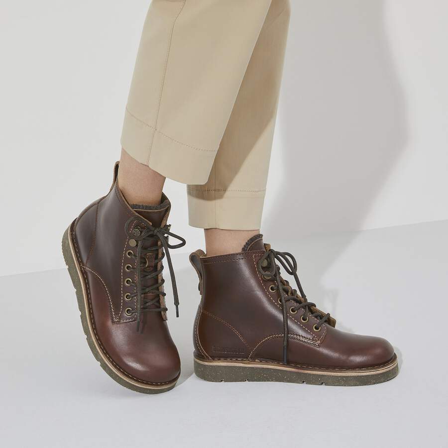 Birmingham Lace Women Natural Leather Oiled - Roast