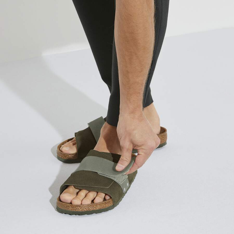 Kyoto Suede Leather - Thyme