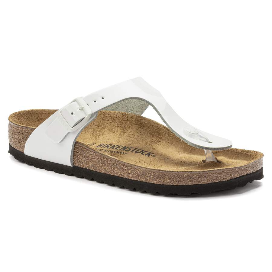 Gizeh Natural Leather Patent - Patent White