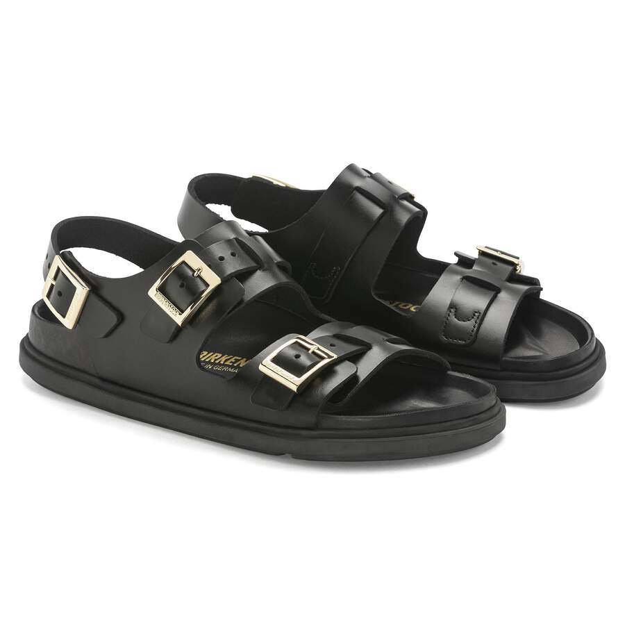 Cannes Natural Leather - Black