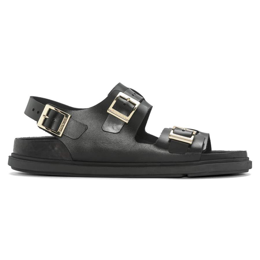 Cannes Natural Leather - Black