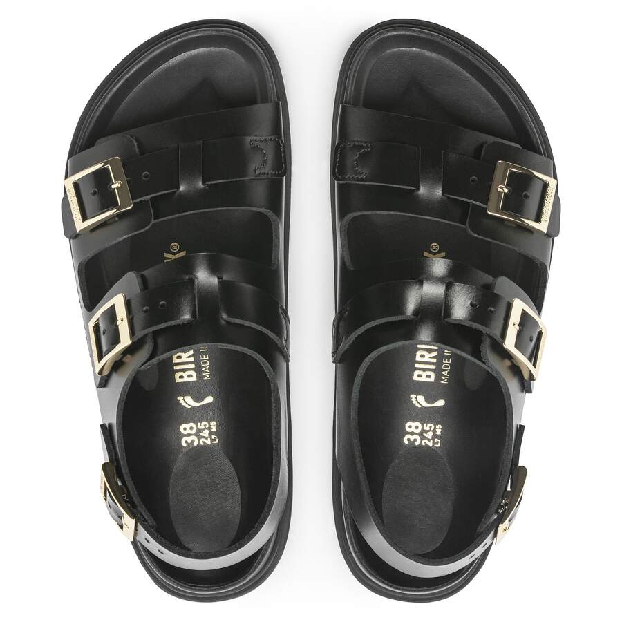 Cannes Natural Leather - Black