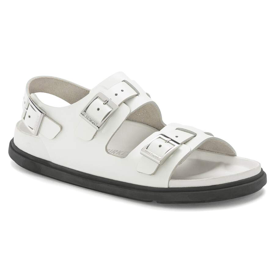 Cannes Natural Leather - White