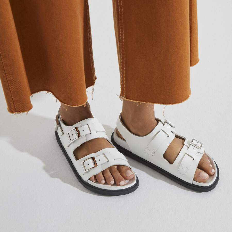 Cannes Natural Leather - White