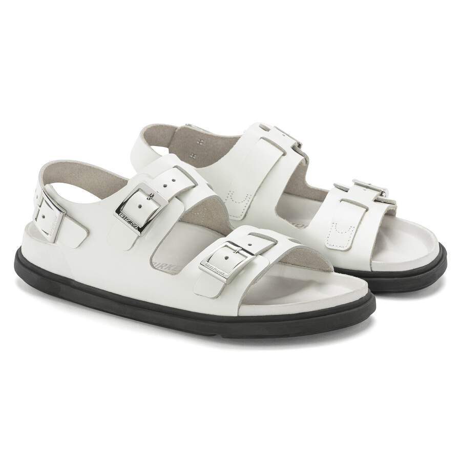 Cannes Natural Leather - White