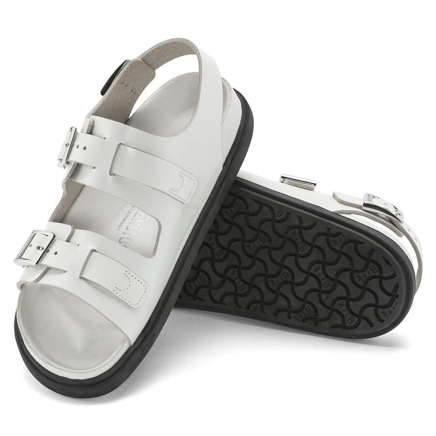 Cannes Natural Leather - White