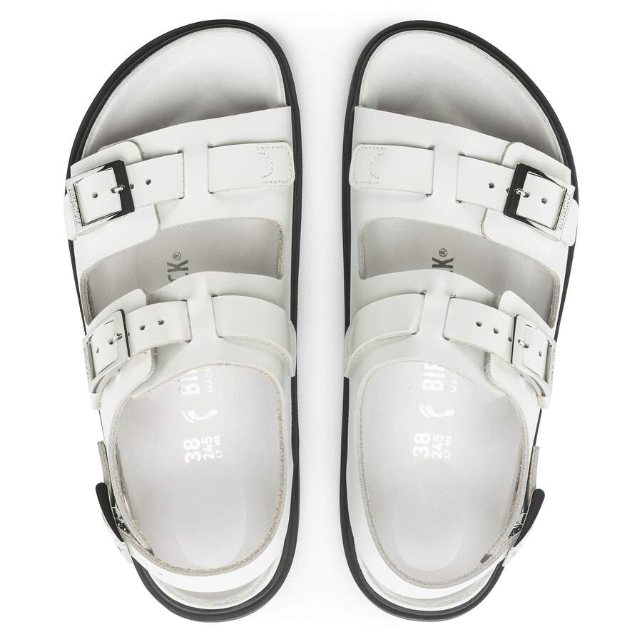 Cannes Natural Leather - White