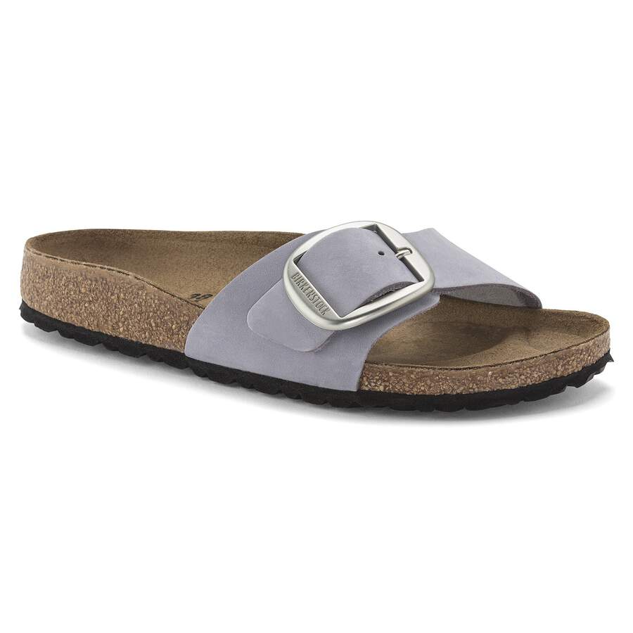 Madrid Big Buckle Nubuck Leather - Purple Fog