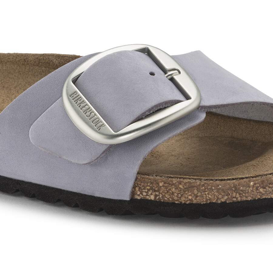 Madrid Big Buckle Nubuck Leather - Purple Fog