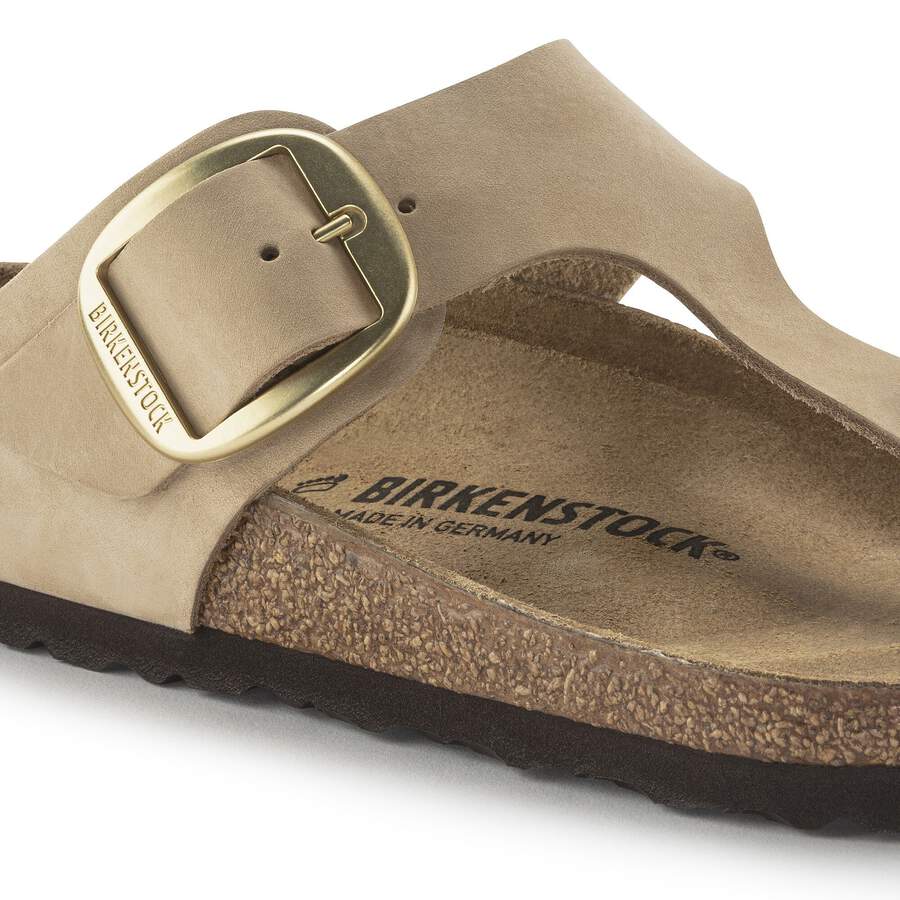 Gizeh Big Buckle Nubuck Leather - Sandcastle