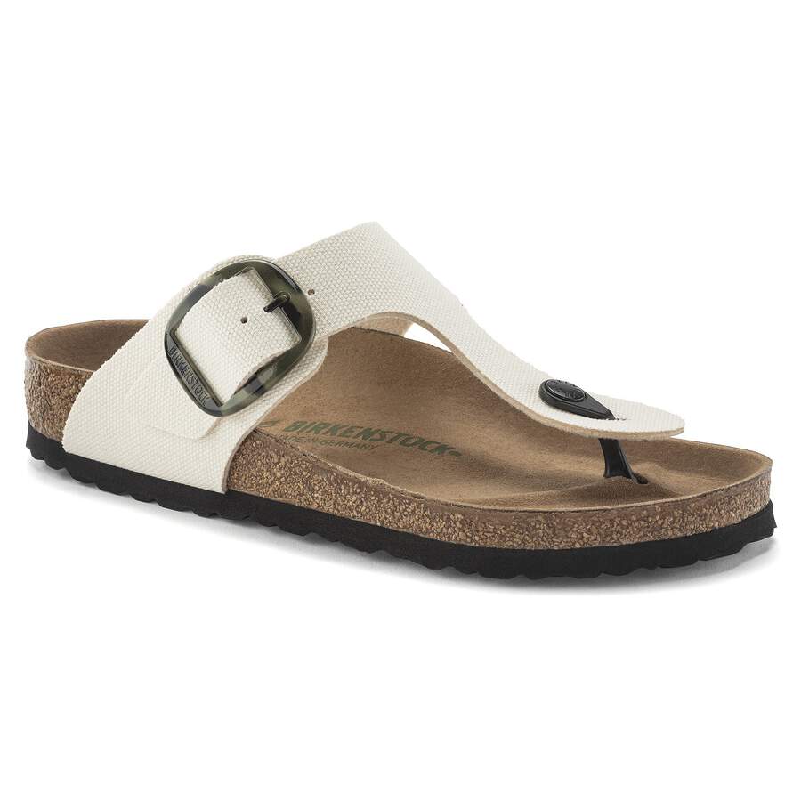 Gizeh Vegan Big Buckle Textile - Eggshell