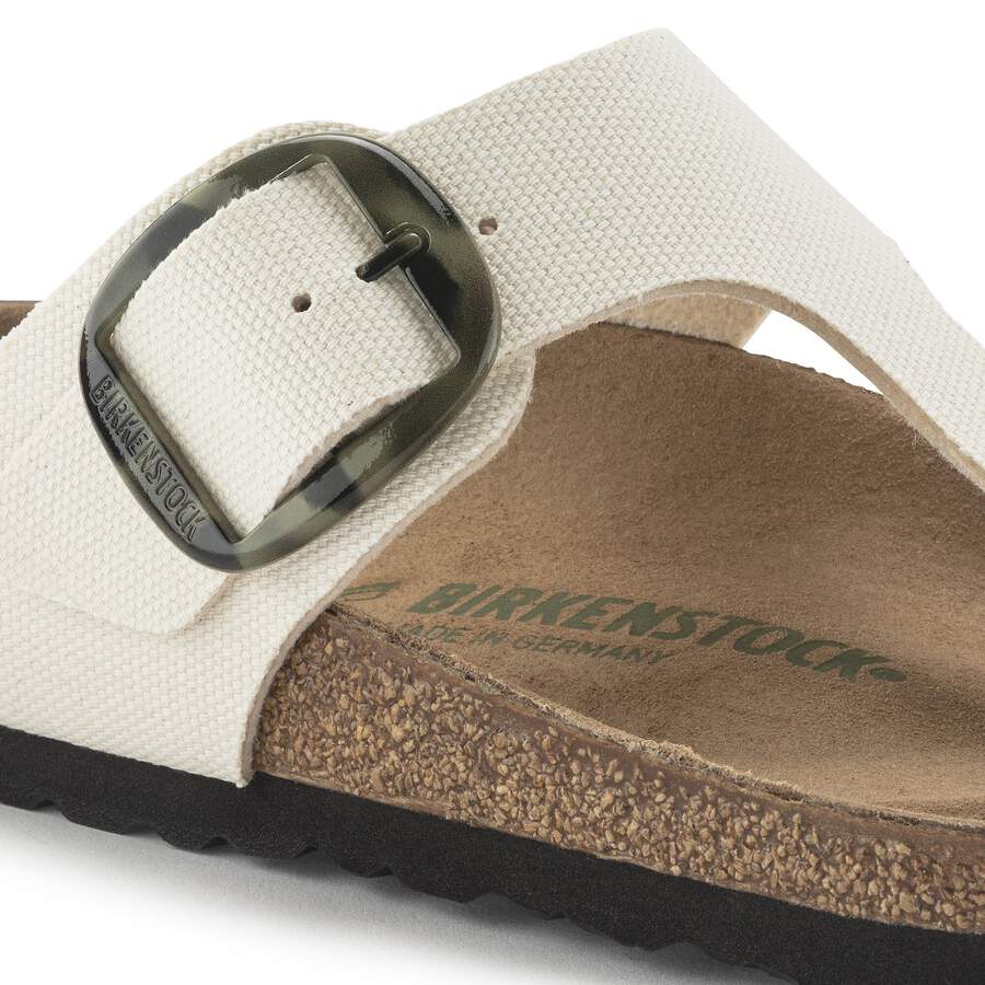 Gizeh Vegan Big Buckle Textile - Eggshell