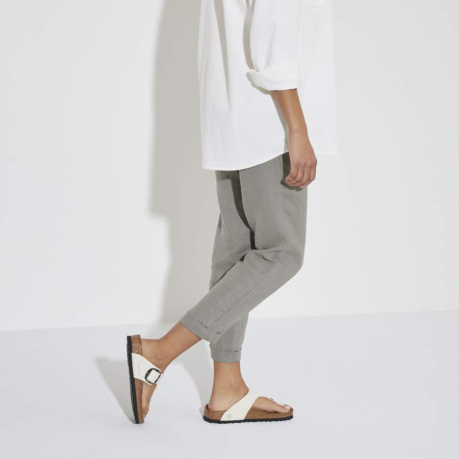 Gizeh Vegan Big Buckle Textile - Eggshell