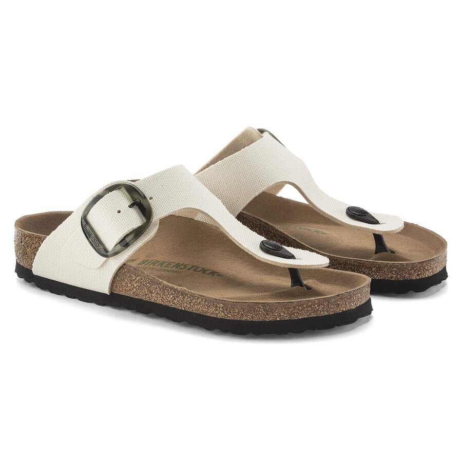 Gizeh Vegan Big Buckle Textile - Eggshell