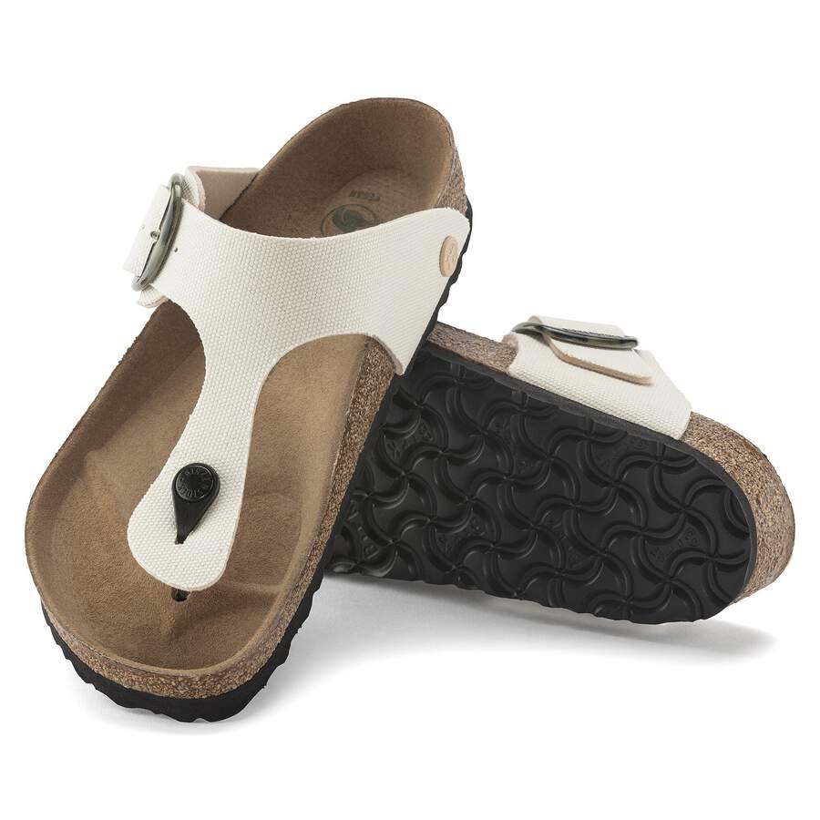 Gizeh Vegan Big Buckle Textile - Eggshell