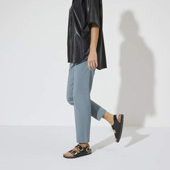 Milano Big Buckle Natural Leather Patent - High Shine Black