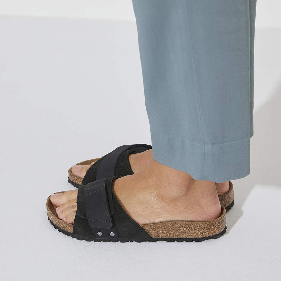 Oita Nubuck Leather/Suede - Black