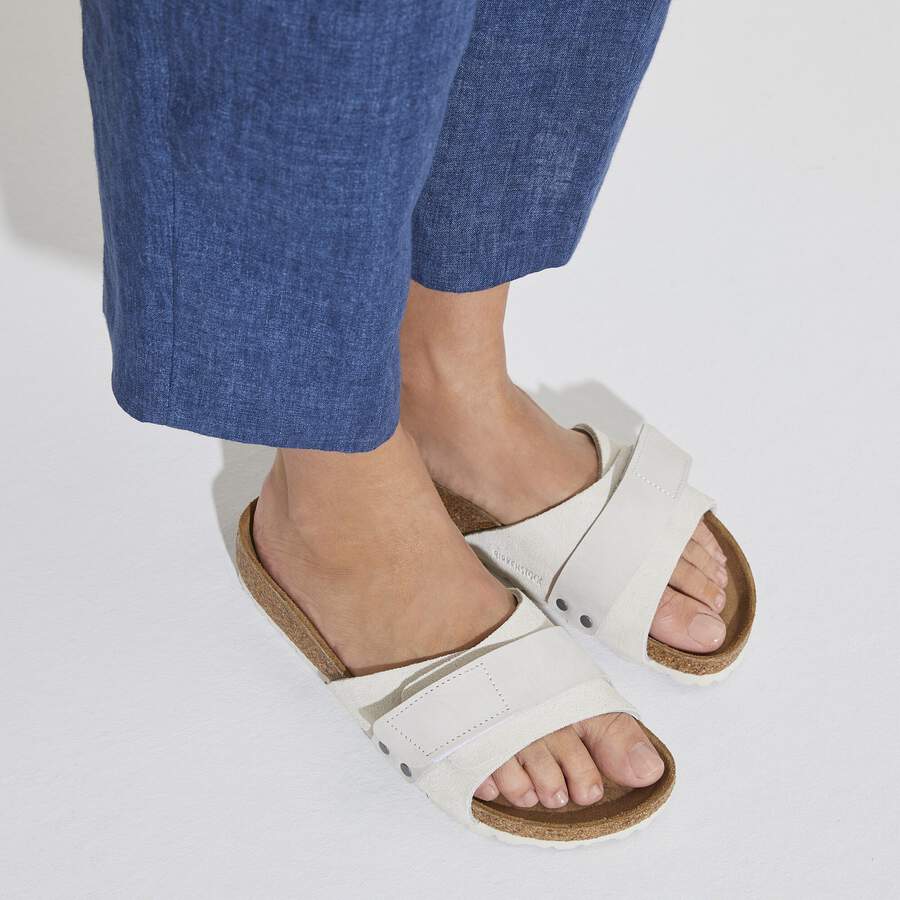 Oita Nubuck Leather/Suede - Antique White