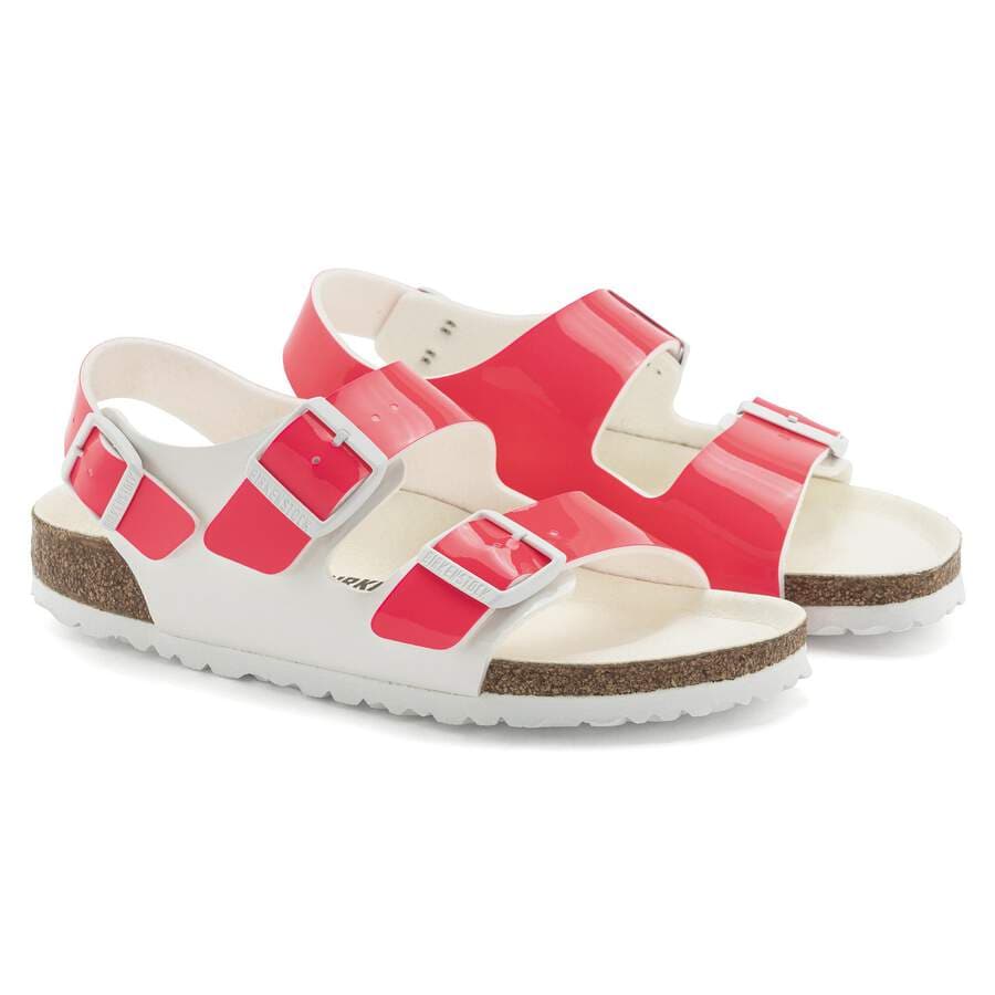 Milano BS Birko-Flor Patent - Neon Pink/White Patent