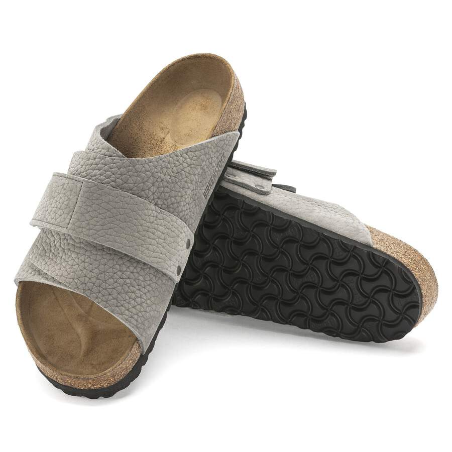 Kyoto Nubuck Leather - Desert Buck Whale Gray