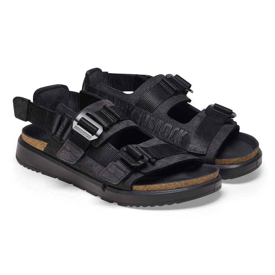 Shinjuku Natural Leather/Textile - Black