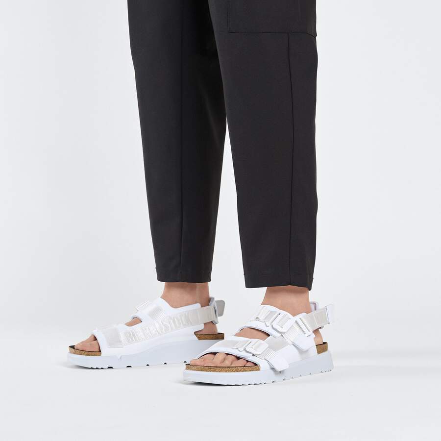 Shinjuku Natural Leather/Textile - Antique White