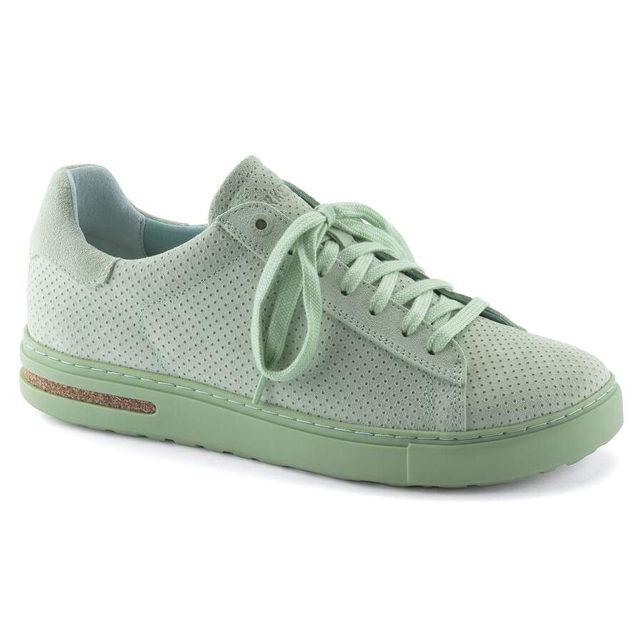 Bend Low Suede Leather Embossed - Matcha