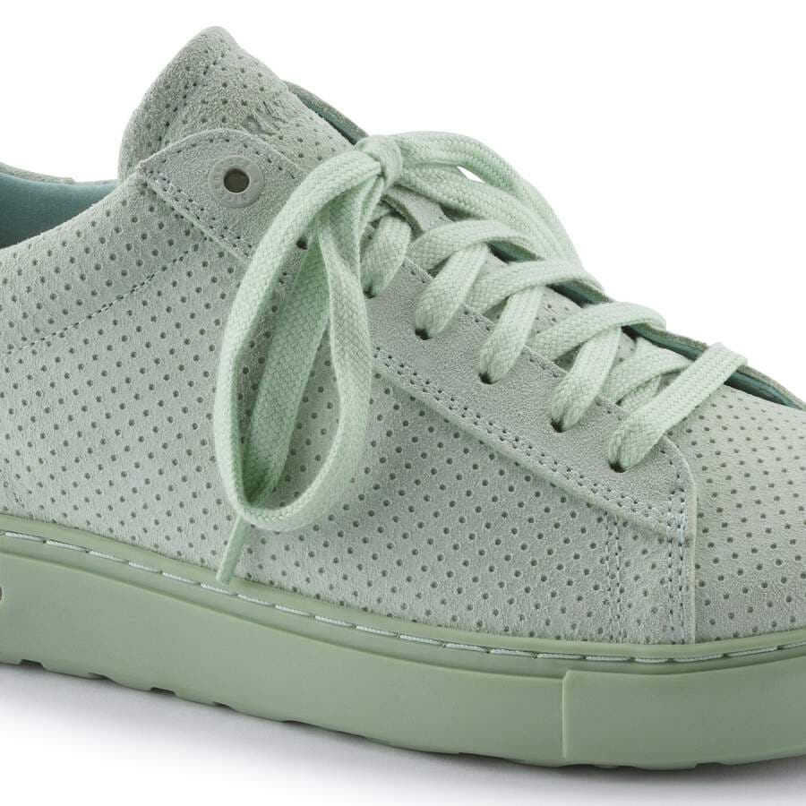 Bend Low Suede Leather Embossed - Matcha