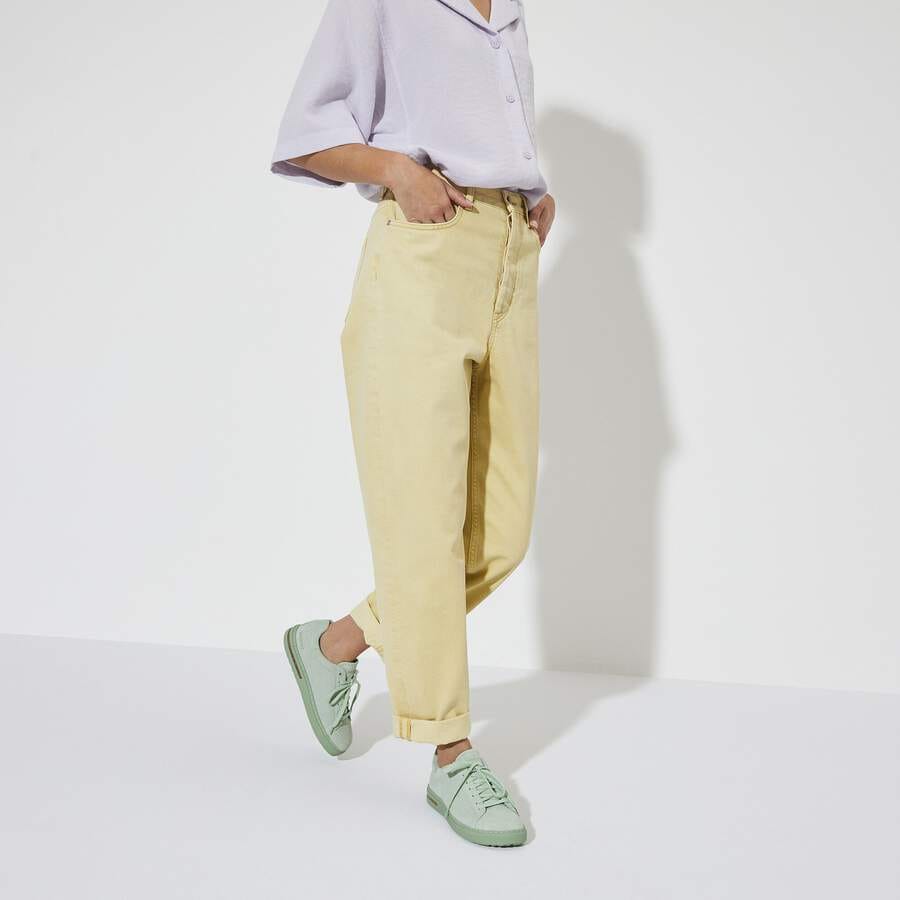 Bend Low Suede Leather Embossed - Matcha