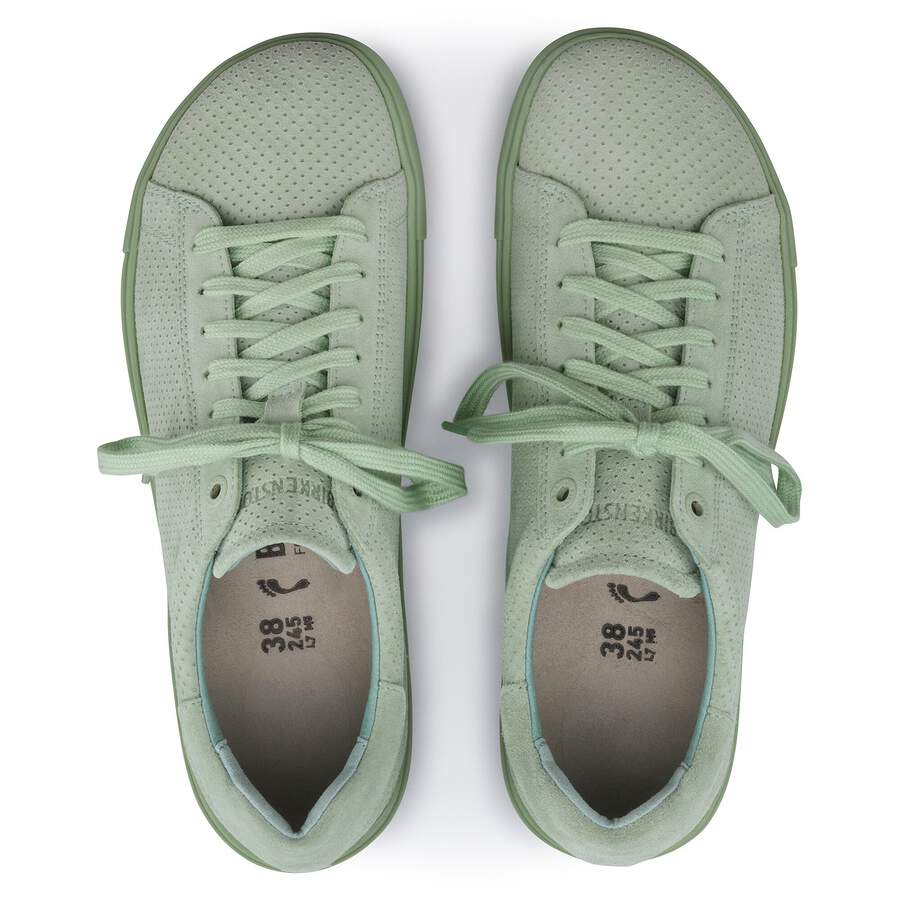 Bend Low Suede Leather Embossed - Matcha