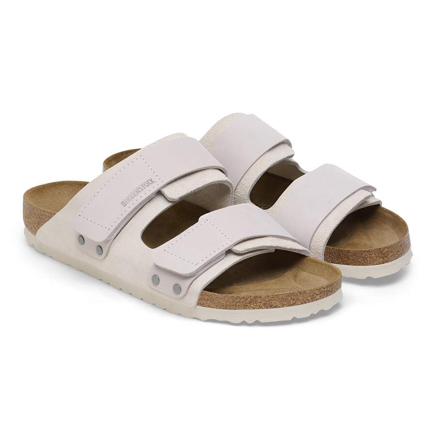 Uji Nubuck Leather/Suede - Antique White