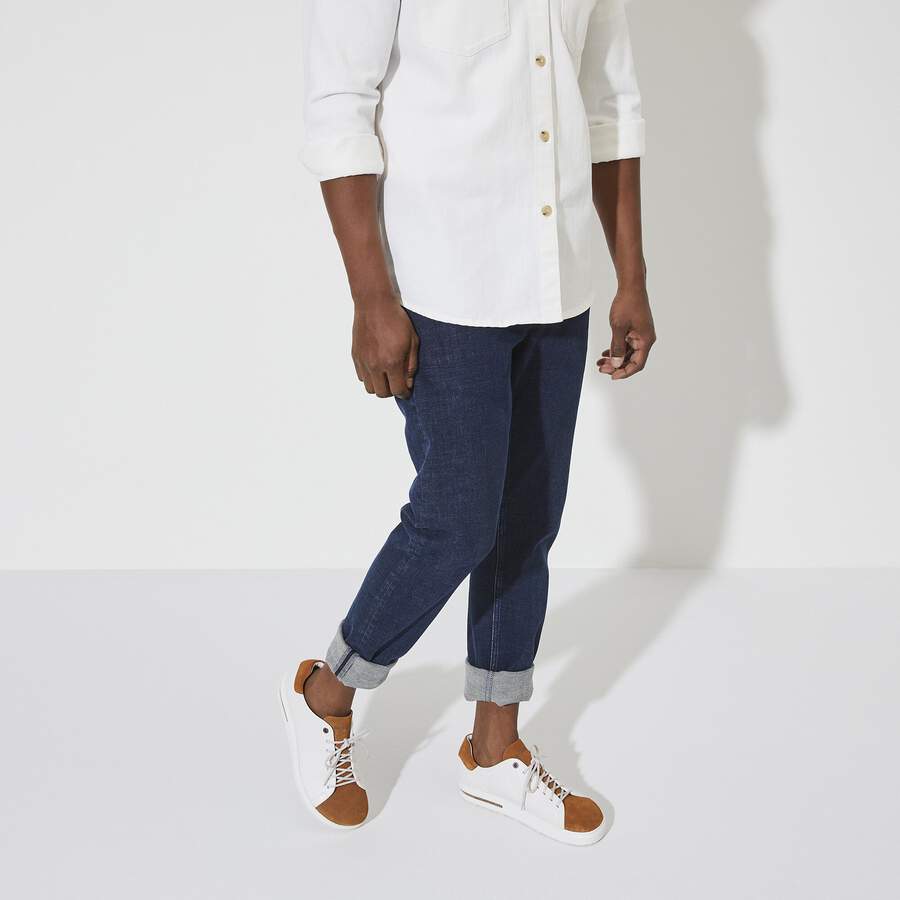 Bend Low Decon Pop Natural Leather Nubuck - Mink/Eggshell