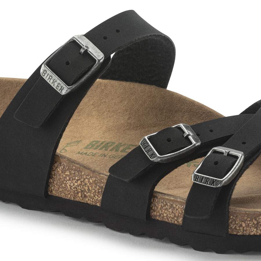 Franca Birko-Flor Nubuck - Black