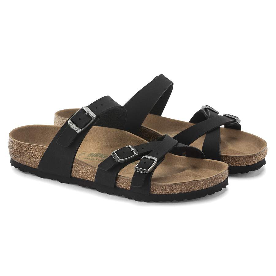 Franca Birko-Flor Nubuck - Black