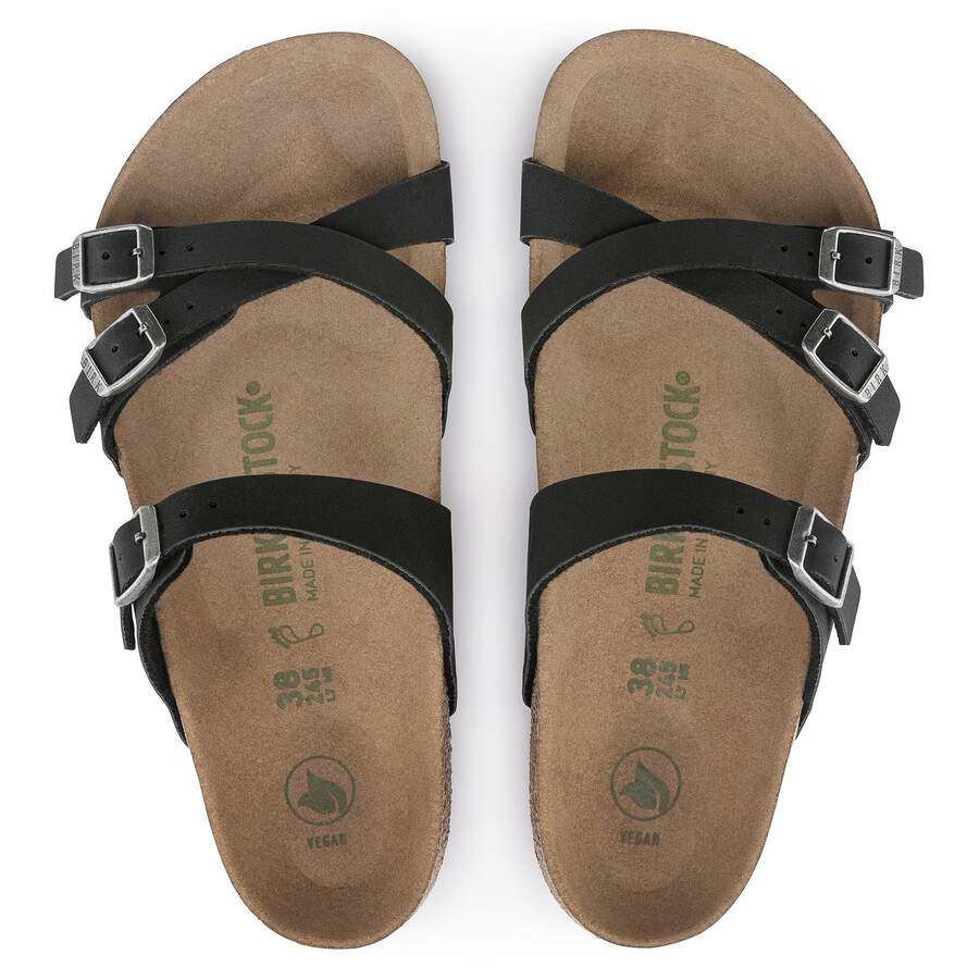 Franca Birko-Flor Nubuck - Black