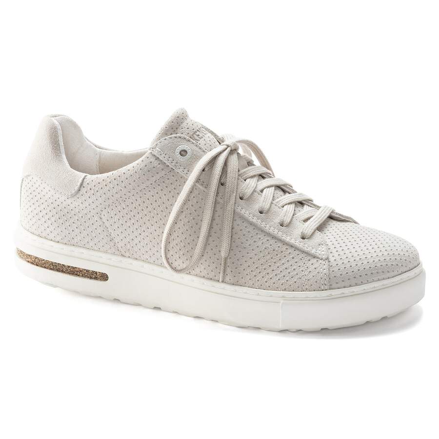 Bend Low Suede Leather Embossed - Antique White