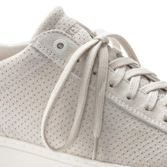 Bend Low Suede Leather Embossed - Antique White