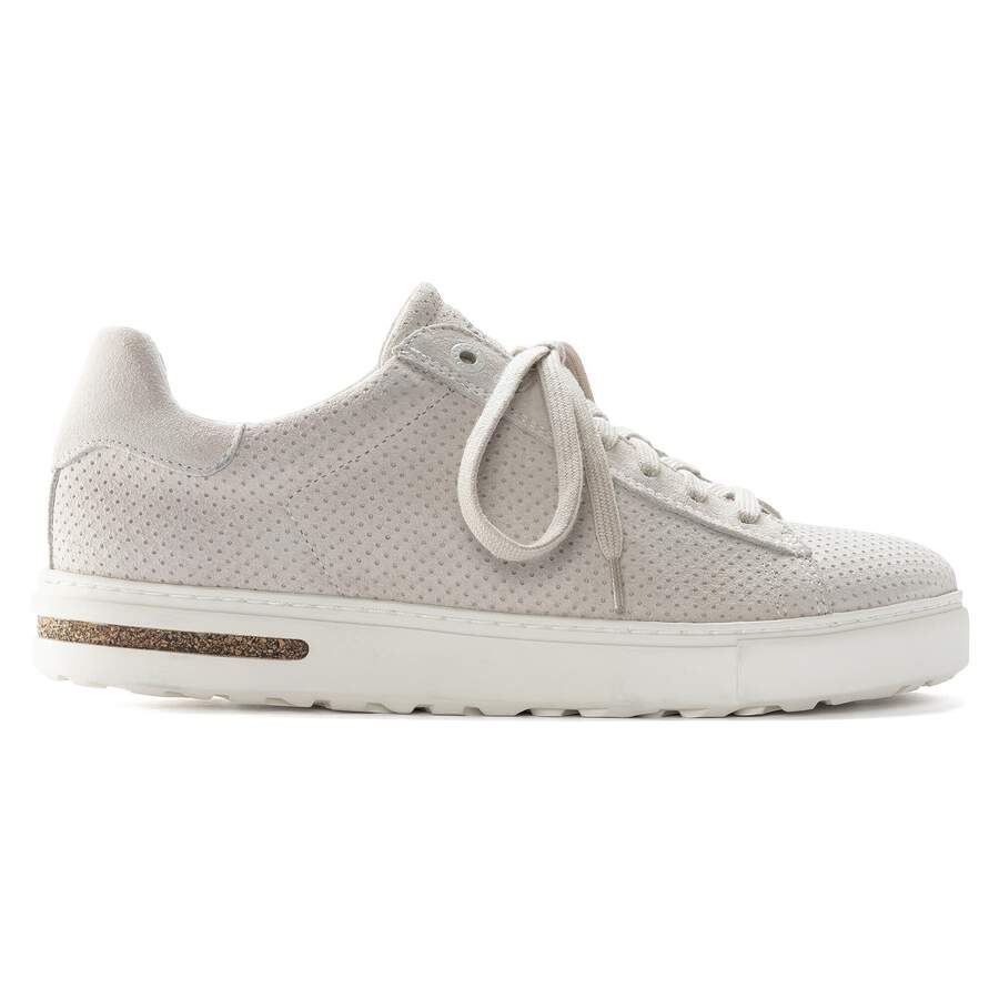 Bend Low Suede Leather Embossed - Antique White