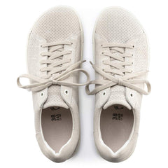 Bend Low Suede Leather Embossed - Antique White