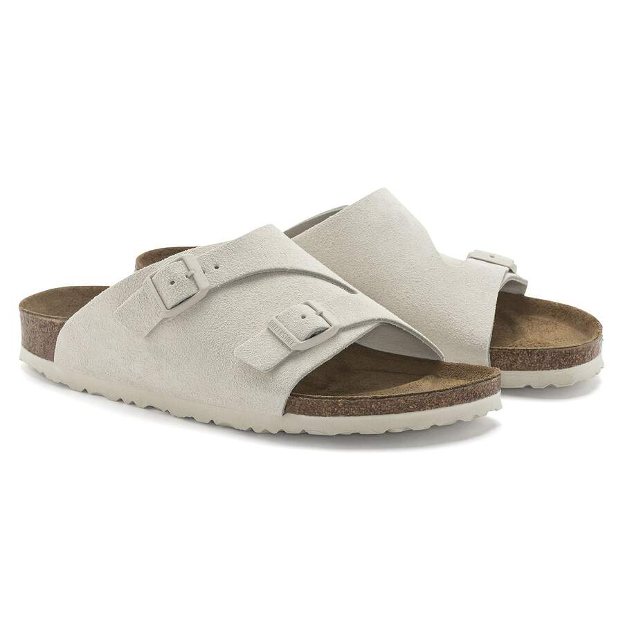 Zürich Suede Leather - Antique White