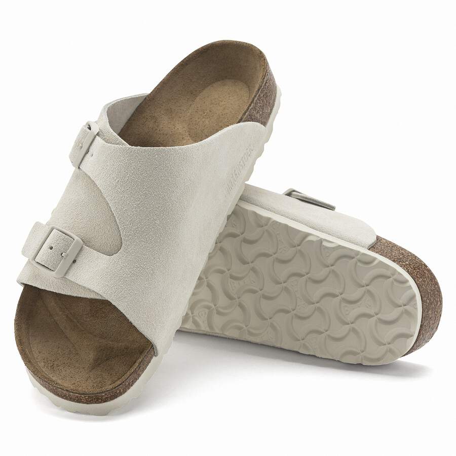 Zürich Suede Leather - Antique White