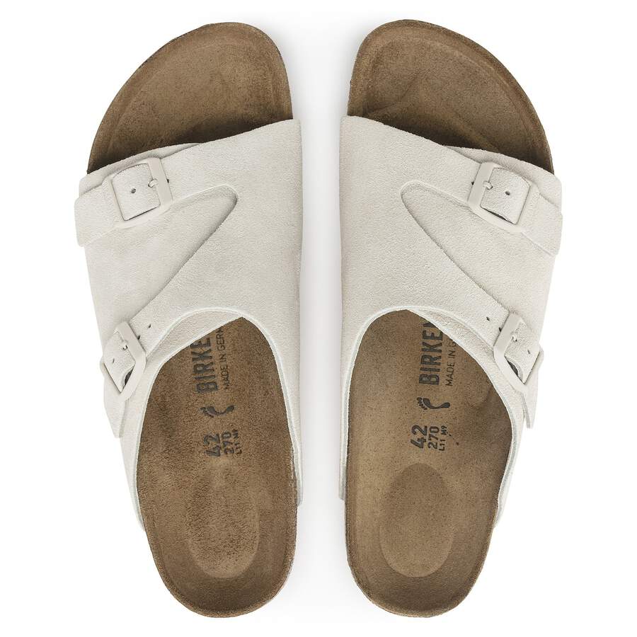 Zürich Suede Leather - Antique White